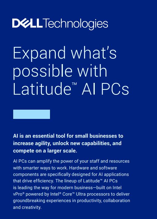 Expand whats possible with Latitude AI PCs
